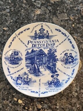 Vintage Dutchland Blue Decorative Plate